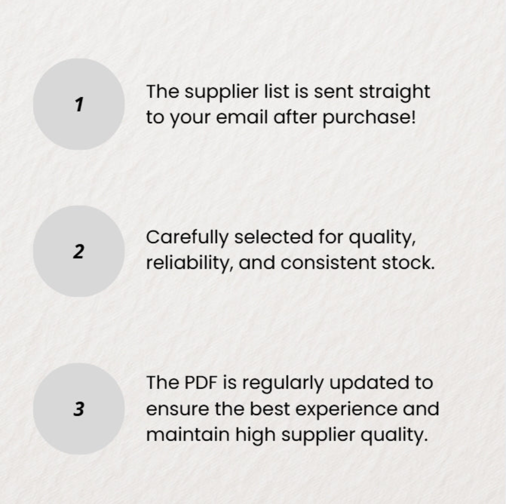 All Premium Supplier Links